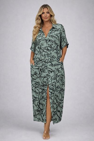 Платье Style Nadezhda (XL-3XL) 442-1 mint (лето)