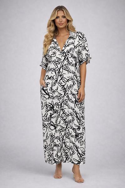 Платье Style Nadezhda (XL-3XL) 442-1 white (лето)