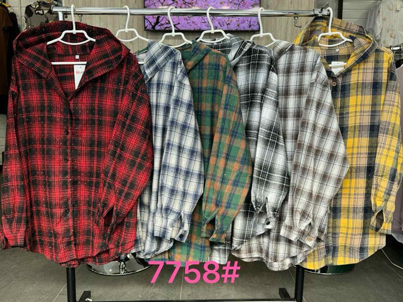 Рубашка Style Nadezhda (3XL-6XL) 7758-3 green (деми)