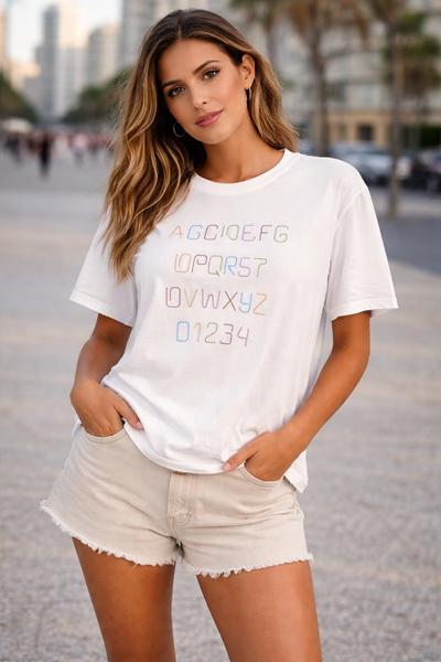 Футболка Style Nadezhda (one size) 8801 white (лето)