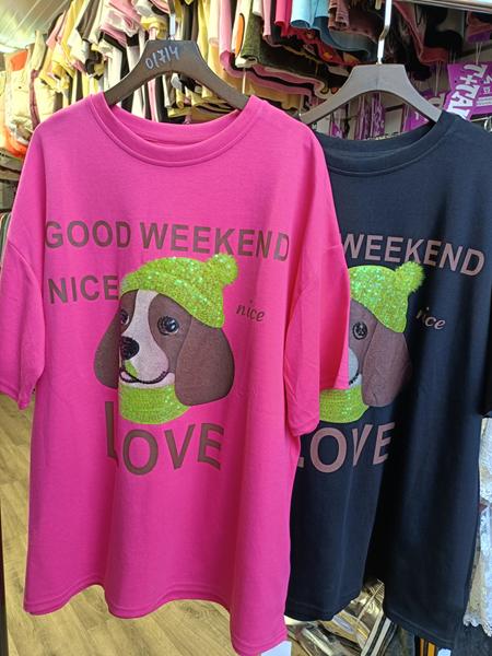 Футболка Trend (one size) 6445 black (лето)