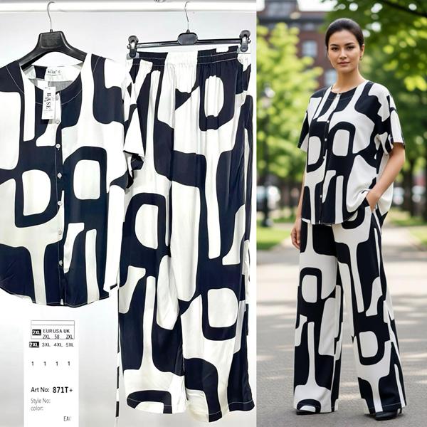 Костюм BASE (2XL-5XL) 871T white (лето)