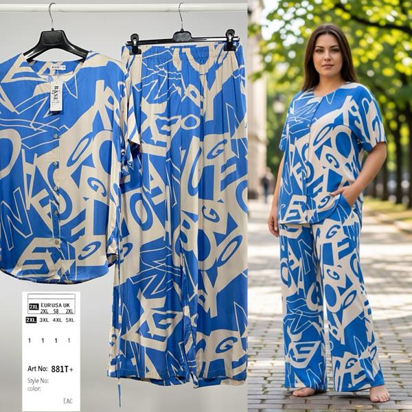 Костюм BASE (2XL-5XL) 881T l.blue (лето)