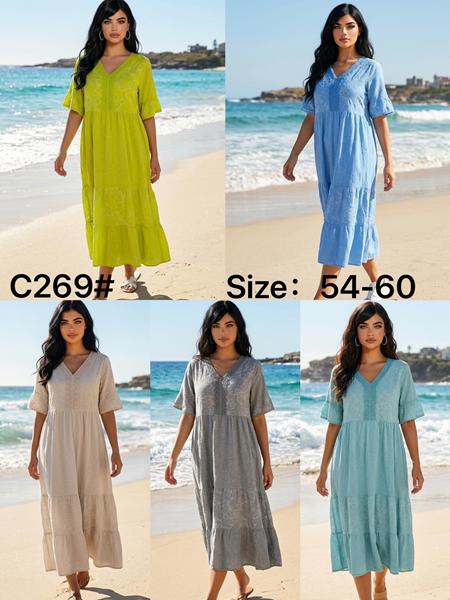 Платье Kaffir Lily (54-60) C269 l.blue (лето)