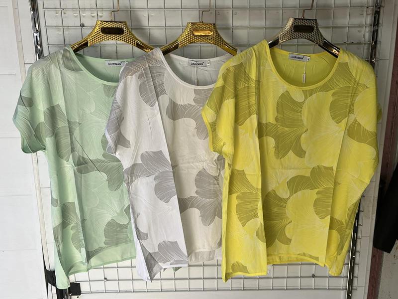 Футболка Yafeier (XL-4XL) 301 yellow (лето)