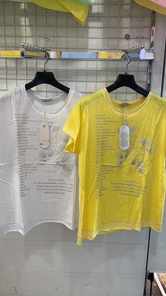 Футболка Yafeier (XL-4XL) 317 yellow (лето)