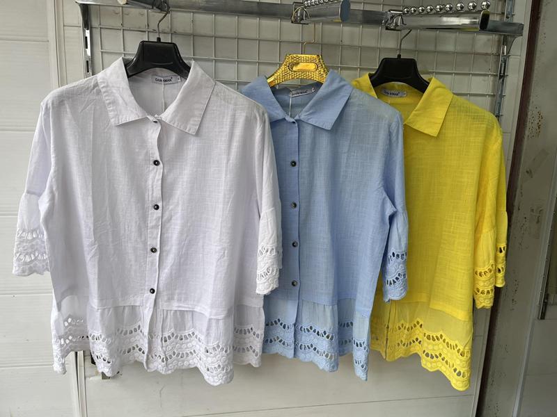 Блузка Yafeier (XL-4XL) 390 l.blue (лето)