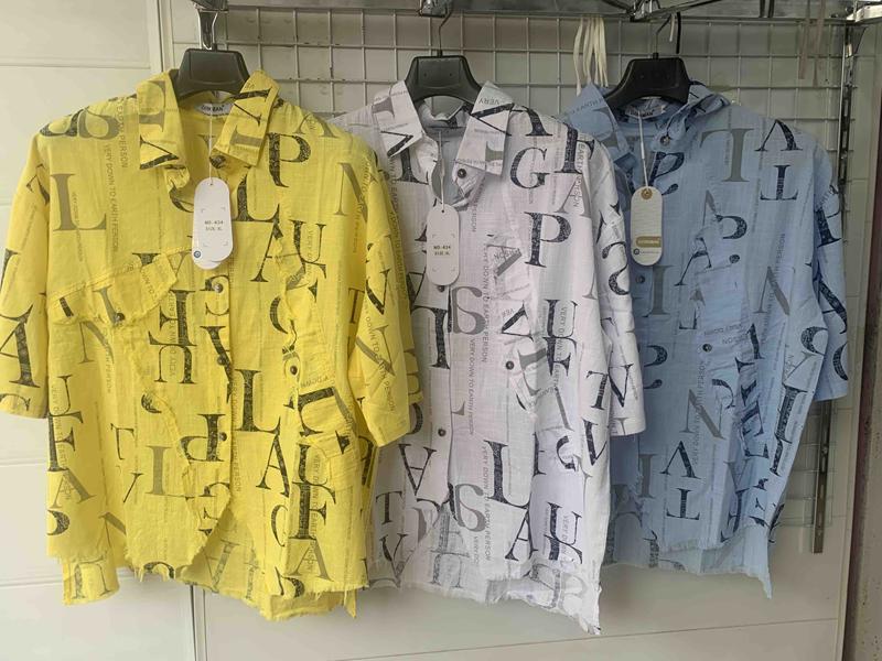 Рубашка Yafeier (XL-4XL) 434 l.blue (лето)