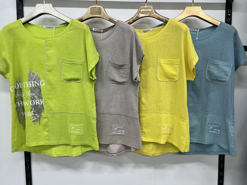 Футболка Yafeier (3XL-6XL) 9581 green (лето)