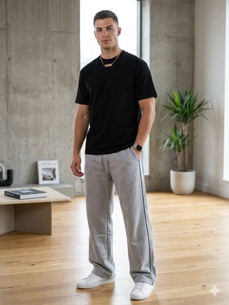 Штаны спорт Moranny (S-2XL) 2223 grey (деми)