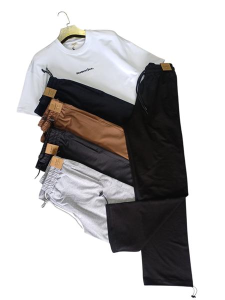 Штаны спорт Moranny (S-2XL) MR1084 d.grey (деми)