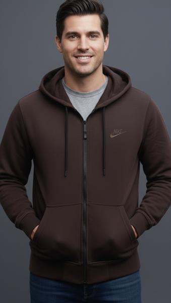 Кофта спорт Zalov (46-54) ZW1461 brown (деми)