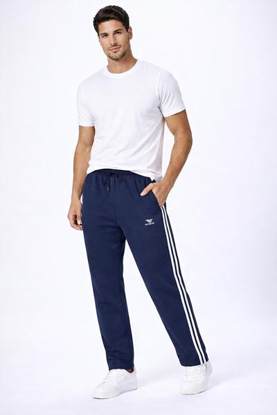 Штаны спорт Zalov (S-2XL) ZW1475 navy (деми)