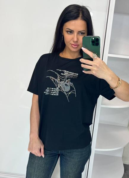 Футболка Lora (one size) LR1288 black (лето)