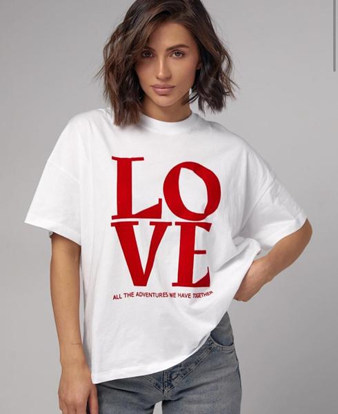 Футболка Lora (one size) LR1297 white (лето)