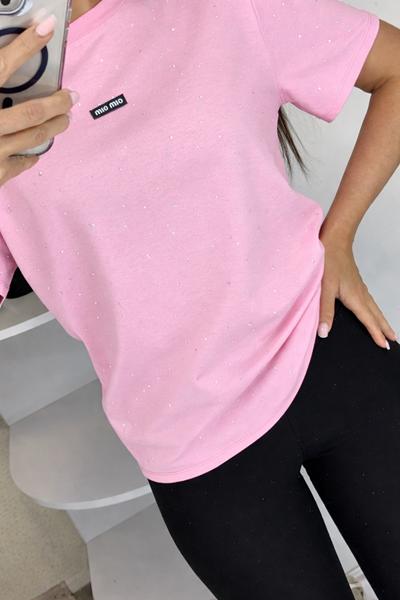 Футболка Lora (one size) LR1306 pink (лето)