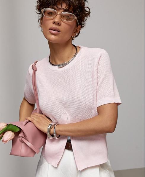 Футболка Lora (one size) LR1311 pink (лето)