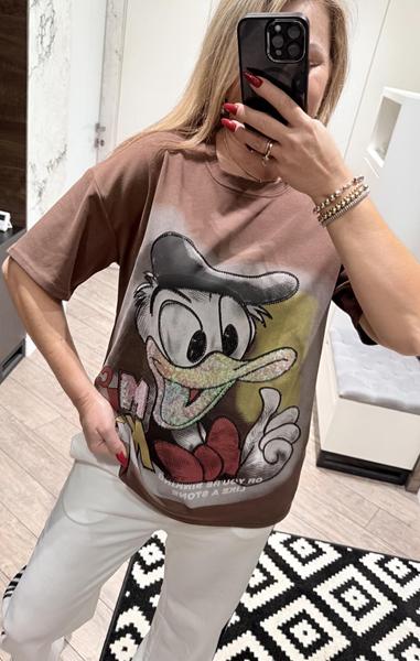 Футболка Lora (one size) LR1312 brown (лето)