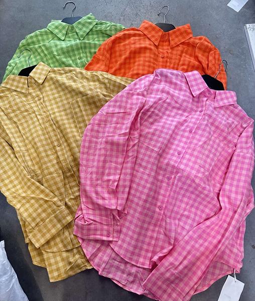 Рубашка Lora (44-48) LR1326 pink (деми)