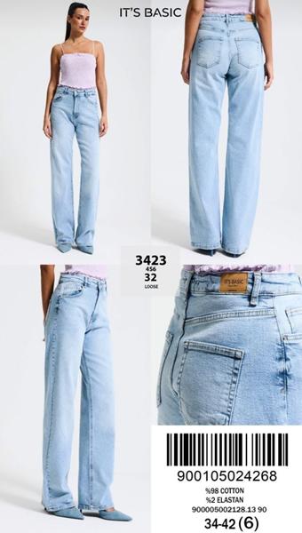 Джинсы Jeans Style (34-42) 3423-4S6-32 l.blue (деми)