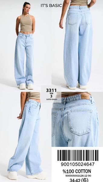 Джинсы Jeans Style (34-42) 3311-4S6-3 l.blue (деми)