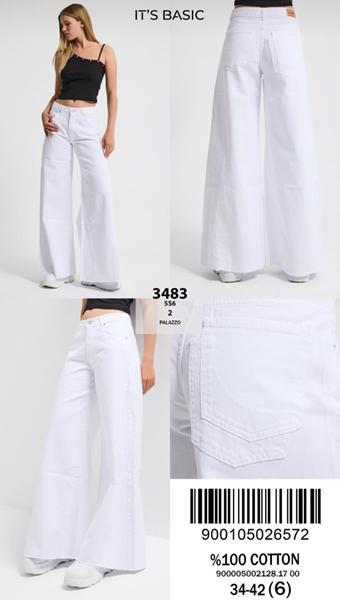 Джинсы Jeans Style (34-42) 3483-5S6-2 white (деми)