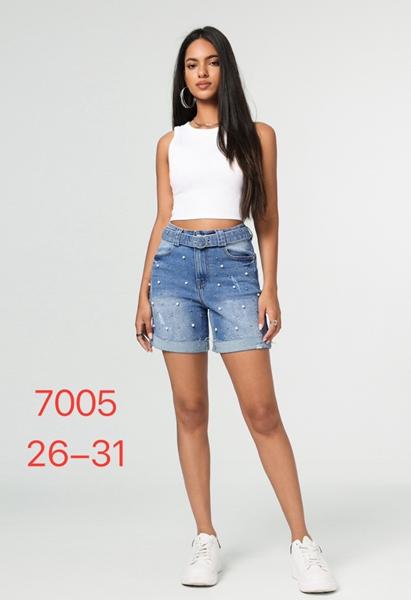 Шорты NewJeans (26-31) 7005 l.blue (лето)