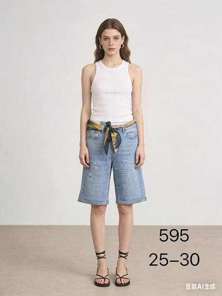 Шорты NewJeans (25-30) 595 l.blue (лето)