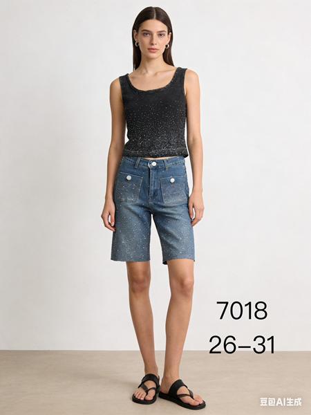 Шорты NewJeans (26-31) 7018 blue (лето)