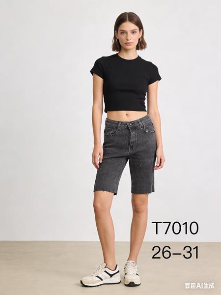 Шорты NewJeans (26-31) T7010 d.grey (лето)
