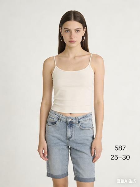 Шорты NewJeans (25-30) 587 l.blue (лето)