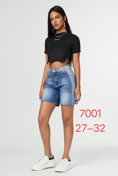 Шорты NewJeans (27-32) 7001 l.blue (лето)