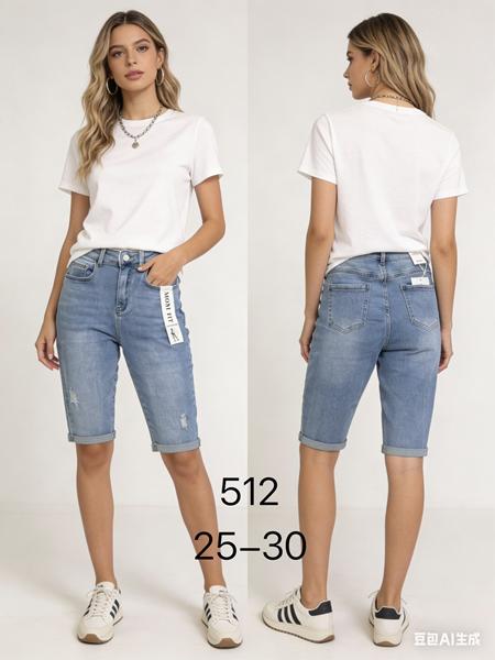 Шорты NewJeans (25-30) 512 l.blue (лето)