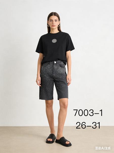 Шорты NewJeans (26-31) 7003-1 d.grey (лето)