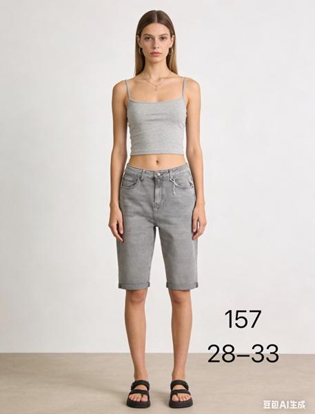 Шорты NewJeans (28-33) 157 l.grey (лето)