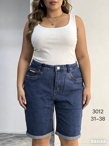 Шорты NewJeans (31-38) 3012 navy (лето)