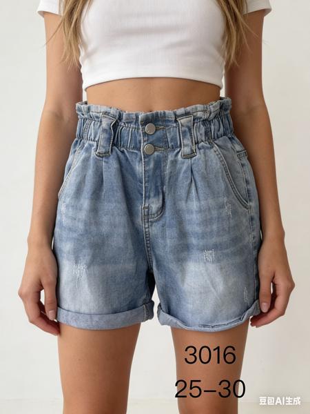 Шорты NewJeans (25-30) 3016 l.blue (лето)