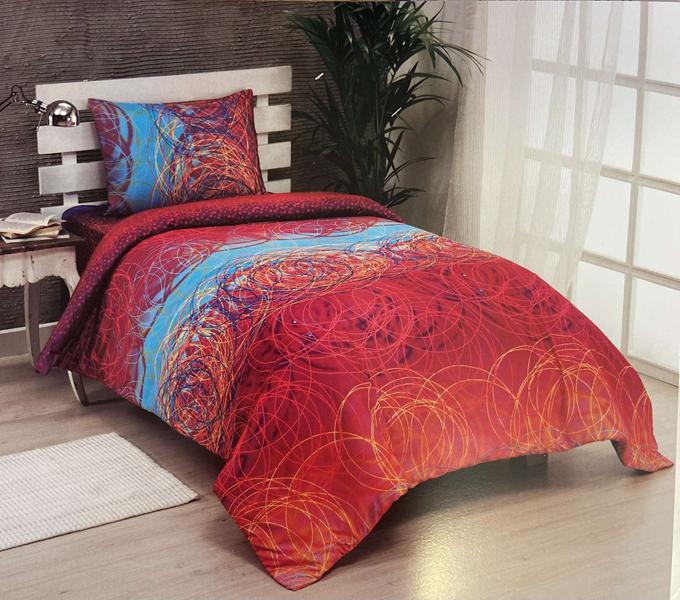 Постельное белье Tac Le Vele Mays (180*240) TL08 red (деми)