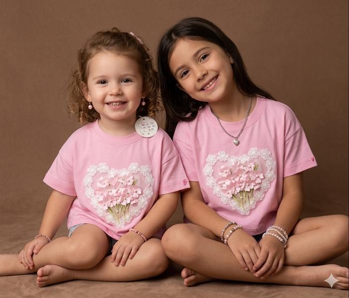 Футболка Bright Harmony (104-122) 854-2 pink (лето)