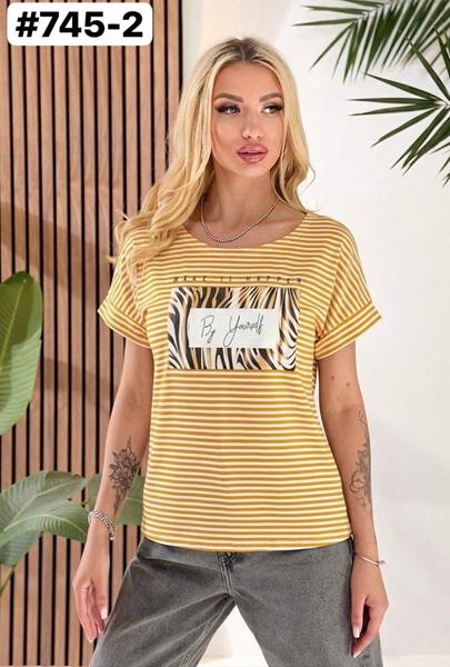 Футболка BAT (46-52) 745-2 yellow (лето)