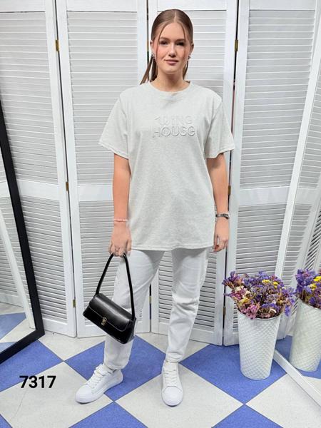 Футболка MMC clothes (one size) 7317 white (лето)