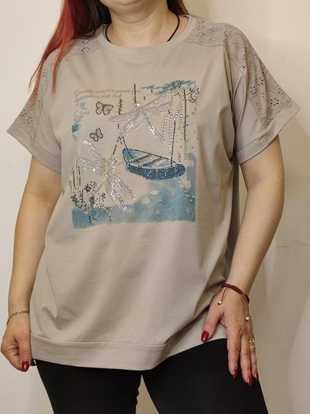 Футболка Kosta (48-52) KS103 beige (лето)