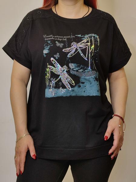 Футболка Kosta (48-52) KS105 black (лето)