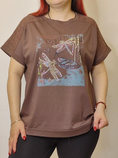 Футболка Kosta (48-52) KS106 brown (лето)