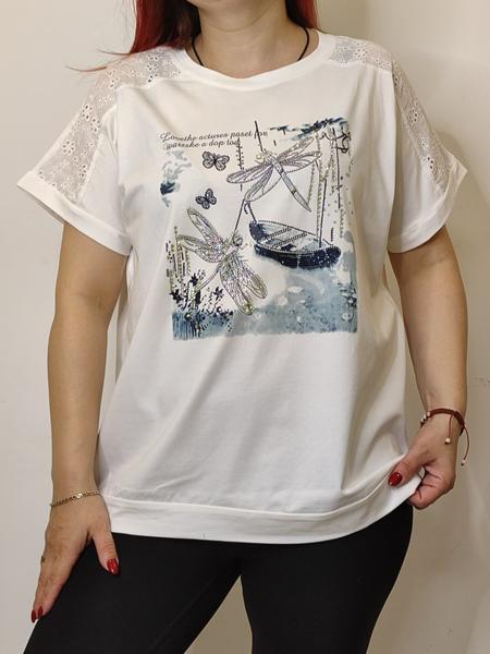 Футболка Kosta (48-52) KS108 white (лето)