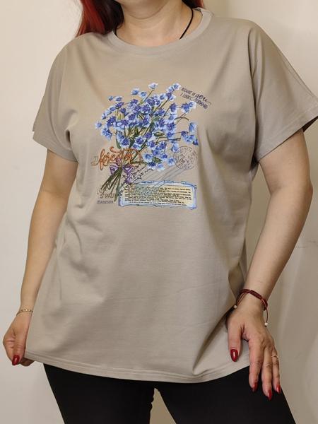 Футболка Kosta (48-52) KS62 beige (лето)