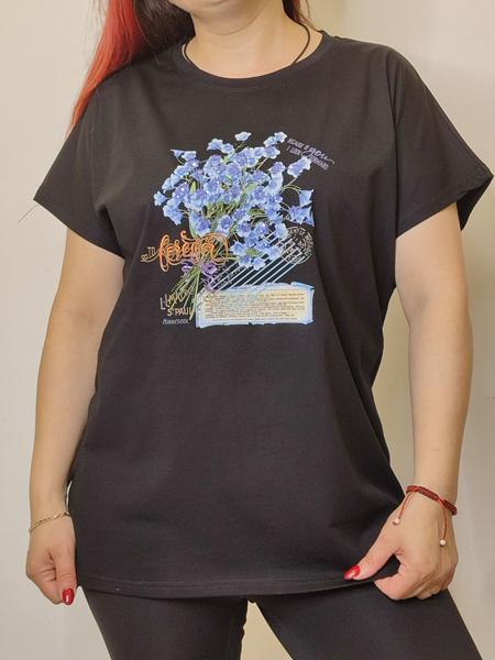 Футболка Kosta (48-52) KS64 black (лето)