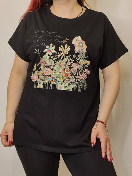 Футболка Kosta (48-52) KS70 black (лето)