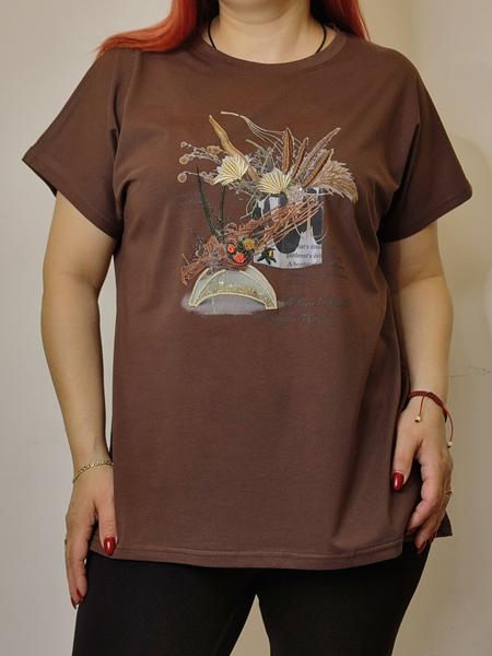 Футболка Kosta (48-52) KS76 brown (лето)