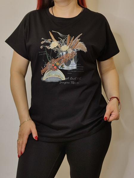 Футболка Kosta (48-52) KS77 black (лето)